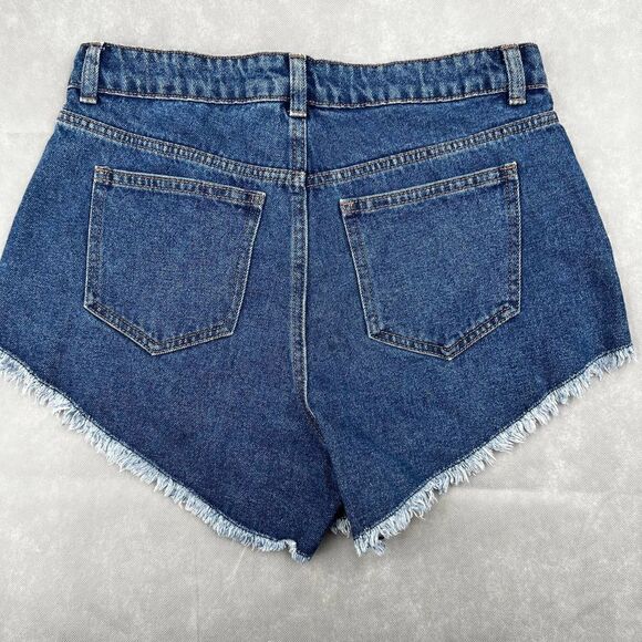 Only Blue Denim Women’s High Waist Short Size 30 - Picture 3 of 10